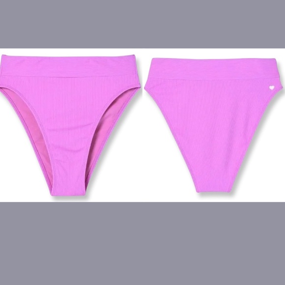 NWT Stoney Clover Lane x Target [ XS ] Bikini Top High Waist Ribbed‎ Bottom - Picture 7 of 14